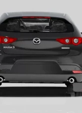Rally Armor Black Mud Flap With Dark Grey Logo Mazda 3 GT Sport Hatch 2019-2021                                     - MF61-UR-BLK/DGRY - Image 2