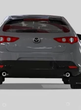 Rally Armor Black Mud Flap With Red Logo Mazda 3 GT Sport Hatch 2019-2021                                     - MF61-UR-BLK/RD - Image 2
