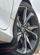 Rally Armor Black UR Mud Flap w/ Blue Logo Honda Civic Si 16-20                                     - MF50-UR-BLK/BL - Image 4