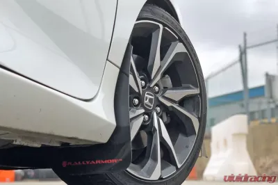 Rally Armor Black UR Mud Flap w/ Blue Logo Honda Civic Si 16-20 - MF50-UR-BLK/BL