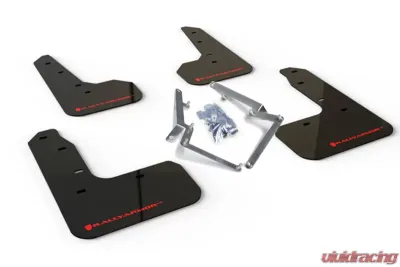 Rally Armor 17-20 Honda Civic Sport Touring Black UR Mud Flap w/ Red Logo - MF51-UR-BLK/RD