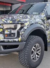 Rally Armor Black UR Mud Flap w/ Silver Logo Ford Raptor 2017-2025                                     - MF53-UR-BLK/SIL - Image 2