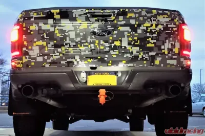 Rally Armor Black UR Mud Flap w/ Silver Logo Ford Raptor 2017-2025 - MF53-UR-BLK/SIL