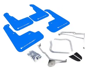 Rally Armor 2015-2021 Subaru WRX/STi Sedan UR Blue Mud Flap w/ White Logo