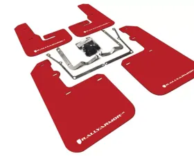 Rally Armor 2015+ VW Jetta Red UR Mud Flap w/ White Logo