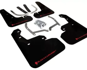 Rally Armor 2017+ Subaru Impreza Black UR Mud Flap w/ Red Logo