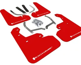 Rally Armor 17+ Subaru Impreza Red UR Mud Flap w/ White Logo