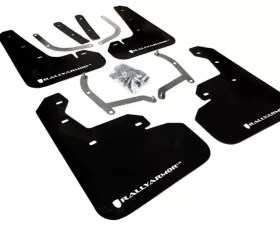 Rally Armor 2017+ Subaru Impreza Black UR Mud Flap w/ White Logo