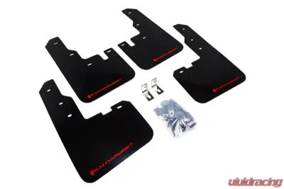 Rally Armor 2016-2017 Toyota Rav4 Black UR Mud Flap w/ Red Logo - MF44-UR-BLK/RD