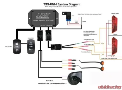 XTC Power Products Plug & Play Self Canceling Turn Signal System w/Horn - OEM Interface Wires - Universal - ATS-UNI-I