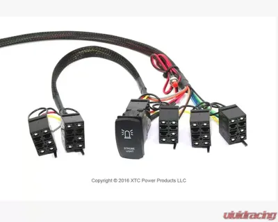 XTC Power Products Power Control System with Strobe - Plug & Play Six Circuit Wire Harness with Strobe Polaris RZR 2011-2018 - PCS-72S-NS