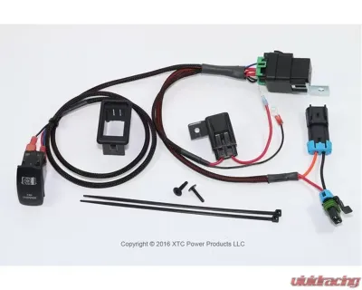 XTC Power Products Premium Plug & Play Coolant Fan Override Switch Kit for Polaris RZR XP Turbo 2016 - RZR-FAN-OVR-T