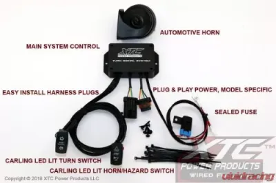 XTC Power Products Plug & Play Turn Signal System w/ Horn Polaris RZR Turbo S | RZR XP 2018-2020 - TSS-POL-RC3