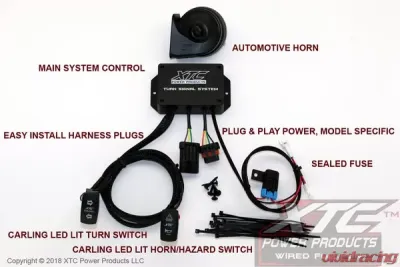 XTC Power Products Universal Plug & PlayTurn Signal System with Horn uses Factory Brake Lights - TSS-UNI-I