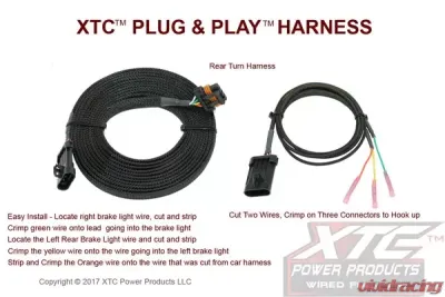 XTC Power Products Universal Plug & PlayTurn Signal System with Horn uses Factory Brake Lights - TSS-UNI-I