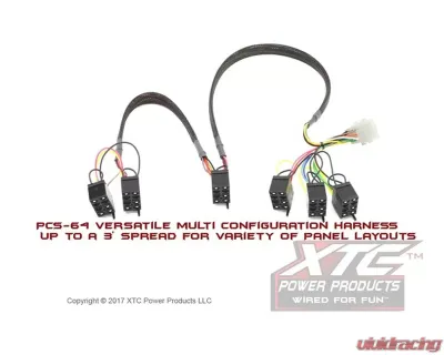 XTC Power Products Plug & Play 6 Switch Power Control System without switch Polaris RZR XP 2011-2017 - PCS-64-NS