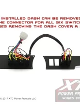 XTC Power Products Plug & Play 6 Switch Power Control System without switch Polaris RZR XP 2011-2017                                     - PCS-64-NS - Image 3