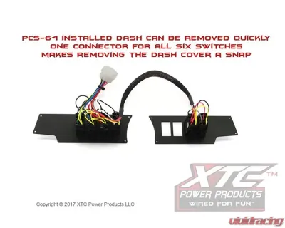 XTC Power Products Plug & Play 6 Switch Power Control System without switch Polaris RZR XP 2011-2017 - PCS-64-NS