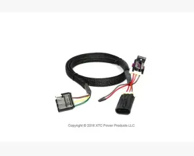 XTC Power Products Universal Plug & Play 3 Pin OEM Harness to 4 Pin Flat Trailer Connector