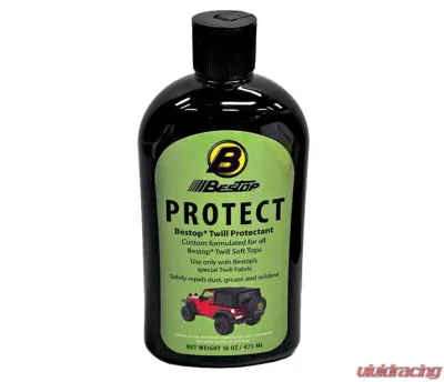 Bestop Black Twill Protectant For Your Black Twill Soft Tops 16oz Bottle Boxed - 11217-00