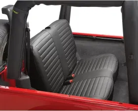 Bestop Black Denim Rear Bench Seat Covers Jeep Wrangler TJ 1997-2002