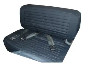 Bestop Black Denim Rear Bench Seat Covers Jeep CJ5 | CJ7 | Wrangler YJ 1965-1995