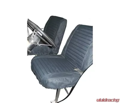 Bestop Black Denim Front Lowback Buckets Seat Covers Jeep CJ-5 | CJ-7 1965-1980 - 29225-15