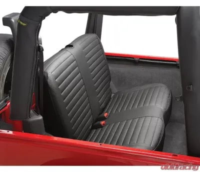 Bestop Black Diamond Rear Bench Seat Covers Jeep Wrangler TJ 2003-2006 - 29229-35