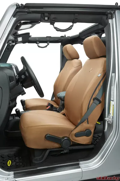 Bestop Tan Front Buckets Seat Covers Jeep Wrangler JK 2013-2018 - 29283-04