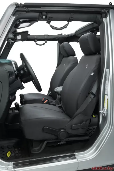 Bestop Black Diamond Front Buckets Seat Covers Jeep Wrangler JK 2013-2018 - 29283-35