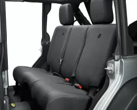 Bestop Black Diamond Rear Bench Seat Covers Jeep Wrangler JK 4-Door 2007, 2013-2018