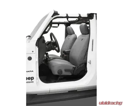 Bestop Charcoal Front Highback Buckets Seat Covers Jeep Gladiator | Wrangler JL 4-Door 2018-2021 - 29290-09