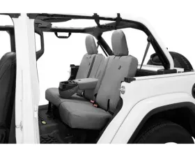 Bestop Charcoal Rear Bench Seat Covers w/ Fold Down Arm Rest Jeep Wrangler JL 4-Door 2018-2022