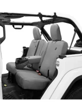 Bestop Charcoal Rear Bench Seat Covers for Jeep Wrangler JL 4-Door 2018-2022 with Arm Rest                                     - 29291-09 - Image 2