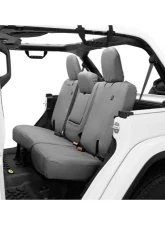 Bestop Charcoal Rear Bench Seat Covers for Jeep Wrangler JL 4-Door 2018-2022 with Arm Rest                                     - 29291-09 - Image 2