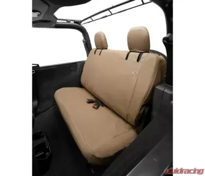 Bestop Tan Rear Bench Seat Covers Jeep Wrangler JL 2-Door 2018-2021 - 29292-04