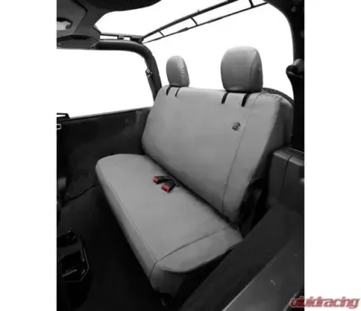 Bestop Charcoal Rear Bench Seat Covers Jeep Wrangler JL 2-Door 2018-2021 - 29292-09