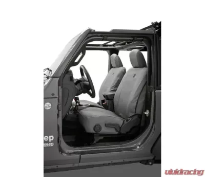 Bestop Charcoal Front Highback Buckets Seat Covers Jeep Wrangler JL 2-Door 2018-2021 - 29293-09