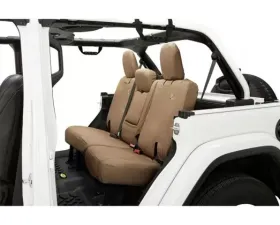 Bestop Tan Rear Bench Seat Covers w/o Fold Down Arm Rest Jeep Wrangler JL 4-Door 2018-2022