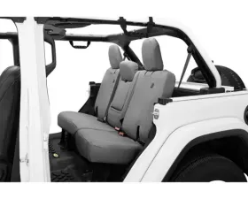 Bestop Charcoal Rear Bench Seat Covers w/o Fold Down Arm Rest Jeep Wrangler JL 4 Door 2018-2022