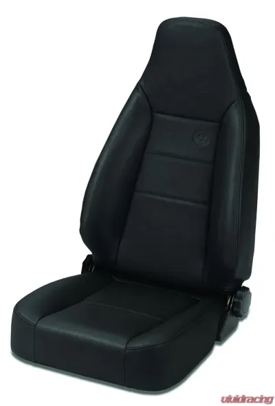 Bestop All Vinyl Black Denim Trailmax II Sport Front Seat Jeep CJ-7 | Wrangler YJ 1976-2006 - 39434-15