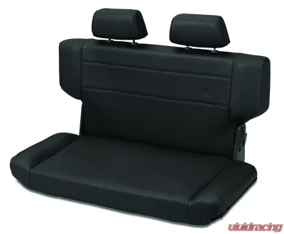 Bestop All Vinyl Black Denim Trailmax II Fold-N-Tumble Rear Bench Seat Jeep Wrangler TJ 1997-2006 - 39435-15
