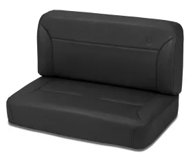 Bestop All Vinyl Black Crush Trailmax II Fixed-Back Rear Bench Seat Jeep CJ-5 | CJ-7 | Wrangler YJ 1955-1995