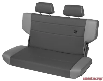 Bestop Fabric Charcoal/Gray Trailmax II Fold-N-Tumble Rear Bench Seat Jeep Wrangler TJ 1997-2006 - 39439-09