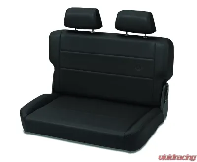 Bestop All Vinyl Black Crush Trailmax II Fold-N-Tumble Rear Bench Seat Jeep CJ-5 | CJ-7 | Wrangler YJ 1955-1995 - 39440-01