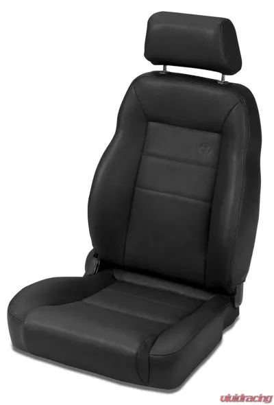 Bestop All Vinyl Black Crush Front Passenger Side Trailmax II Pro Seat Jeep CJ-7 | Wrangler YJ 1976-2006 - 39450-01