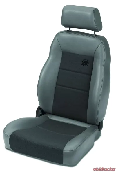 Bestop Fabric Charcoal/Gray Front Passenger Side Trailmax II Pro Front Seat Jeep CJ-7 | Wrangler YJ 1976-2006 - 39460-09