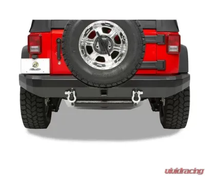 Bestop Satin Black HighRock 4x4 Rear Bumper Jeep Wrangler 2007-2018 - 42911-01