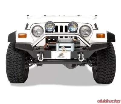 Bestop Matte Black HighRock 4x4 Front Bumper w/ High Access Design Jeep Wrangler 1997-2006 - 44917-01