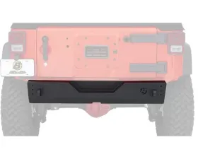 Bestop Matte Black HighRock 4x4 Rear Bumper w/ Modular Center Selection Jeep Wrangler 2007-2018
